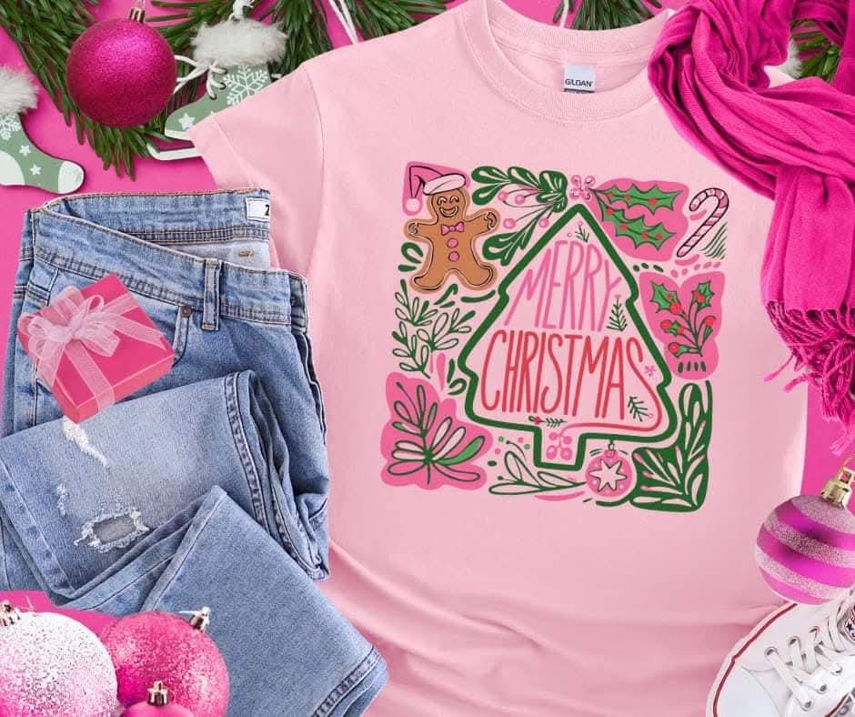 Pink Xmas Tee