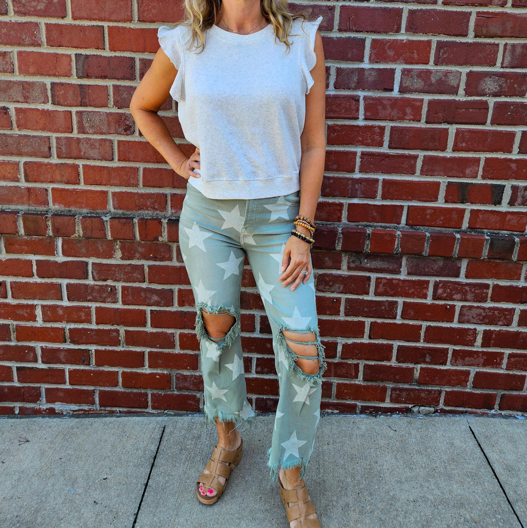 High Rise Star Pants