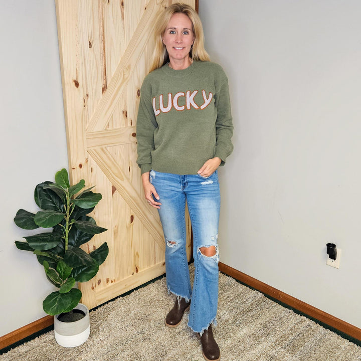 Lucky Fuzzy Sweater