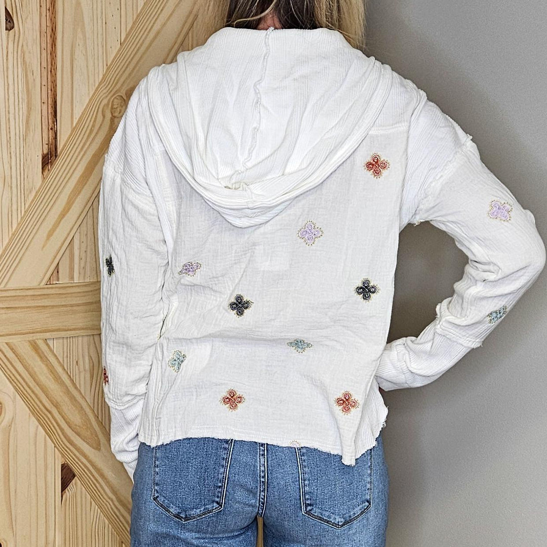 Thermal Contrast Hoodie Jacket