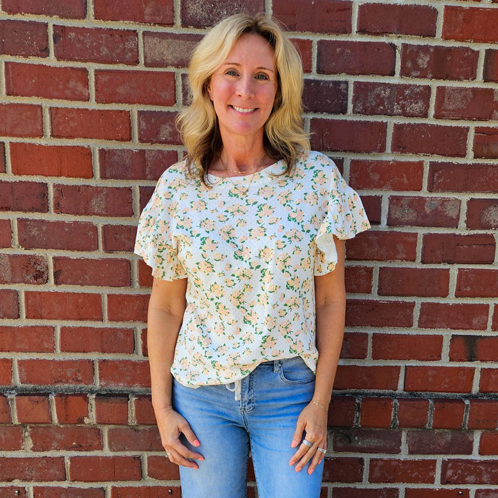 Wing Floral Top