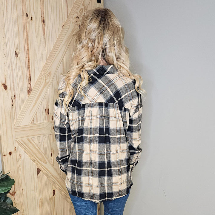 Hi Lo Plaid Shirt