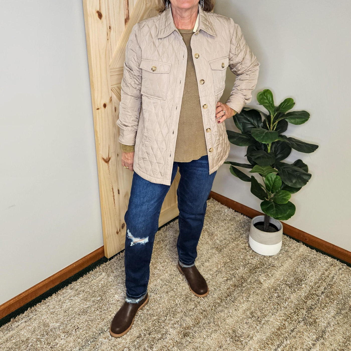 Quilted Shirt Jacket