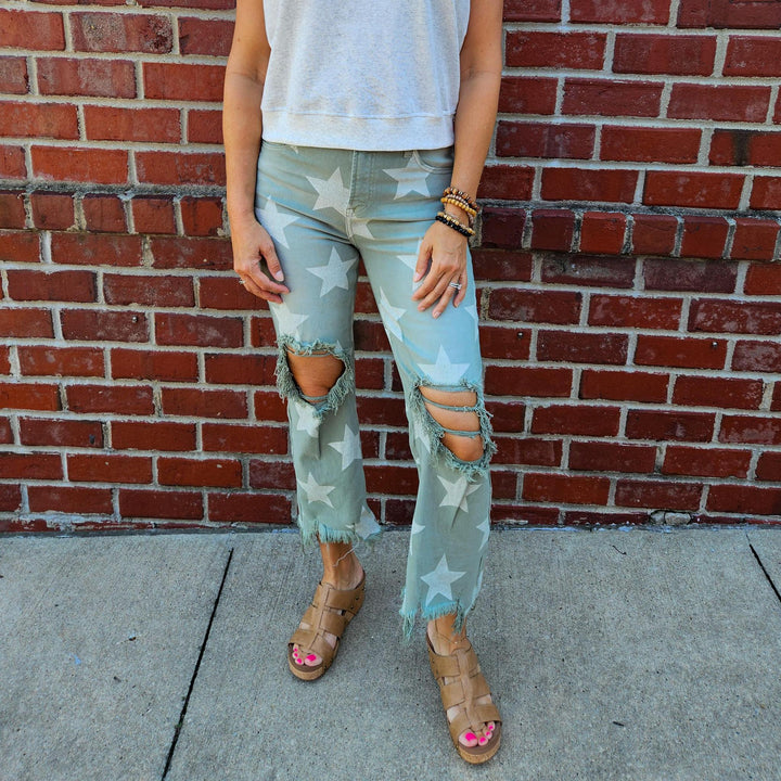High Rise Star Pants
