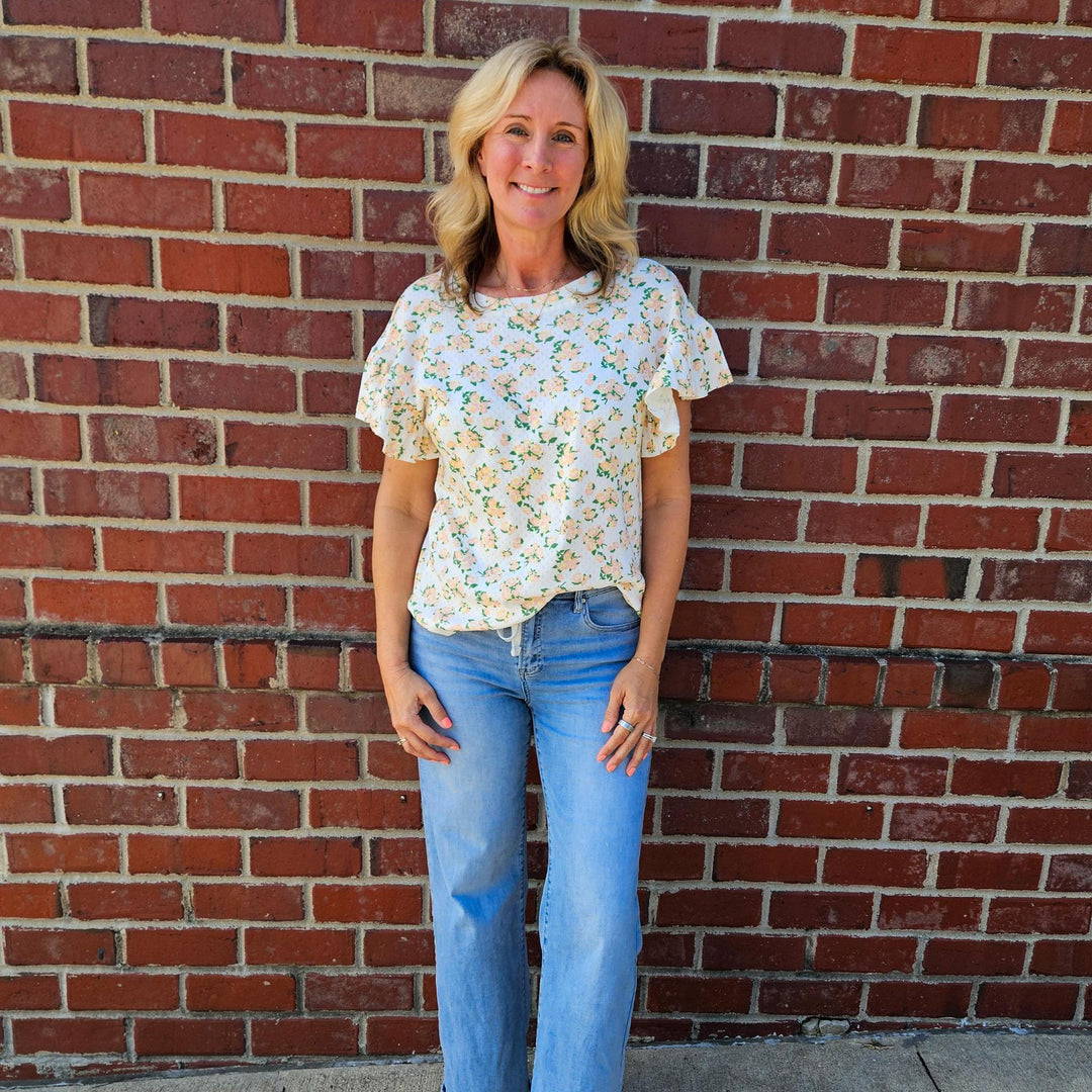 Wing Floral Top