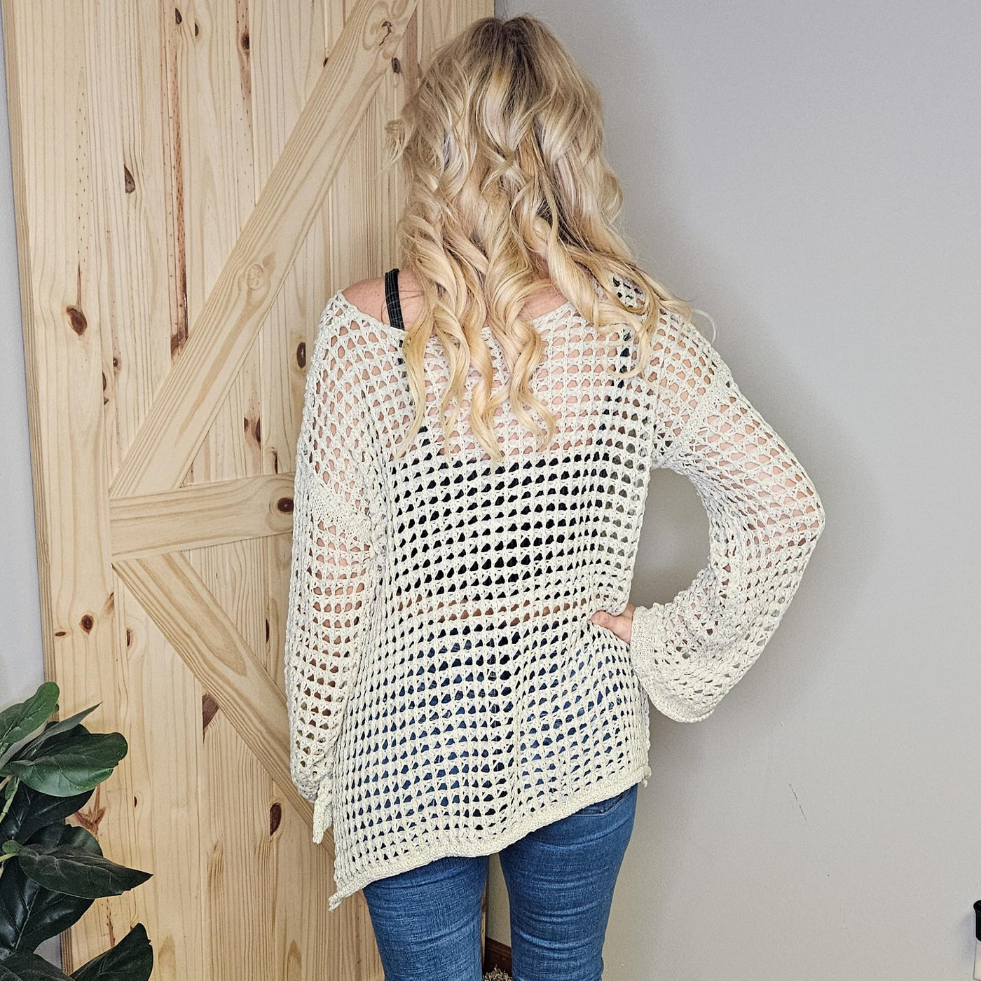 Scoop Neck Crochet Top