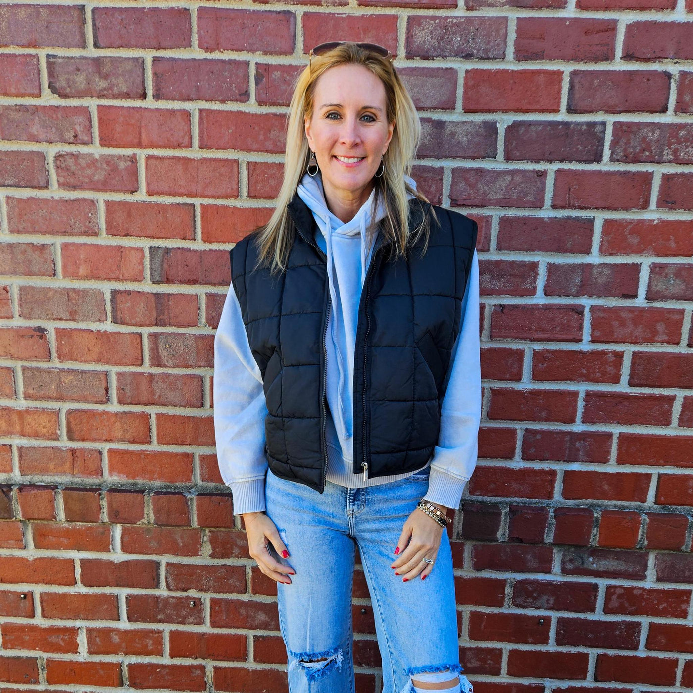 High Neck Puffer Vest