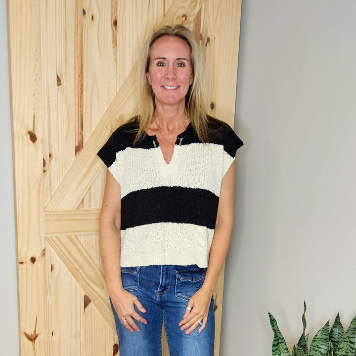 Split Neck Sweater