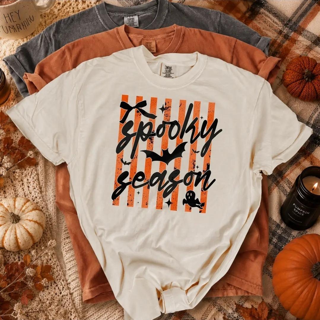 Striped Spooky Season Tee