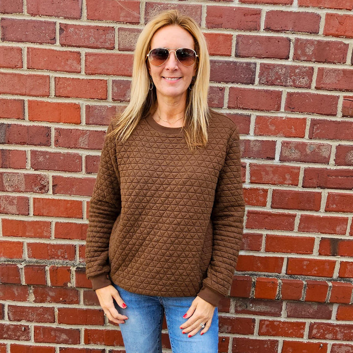 Quilted Pullover Top