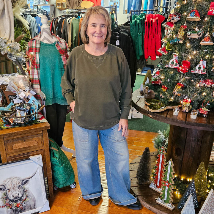 French Terry Pullover with Pockets