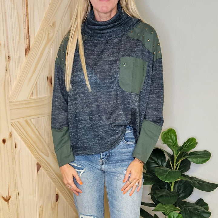 Knit Turtle Neck Sweater