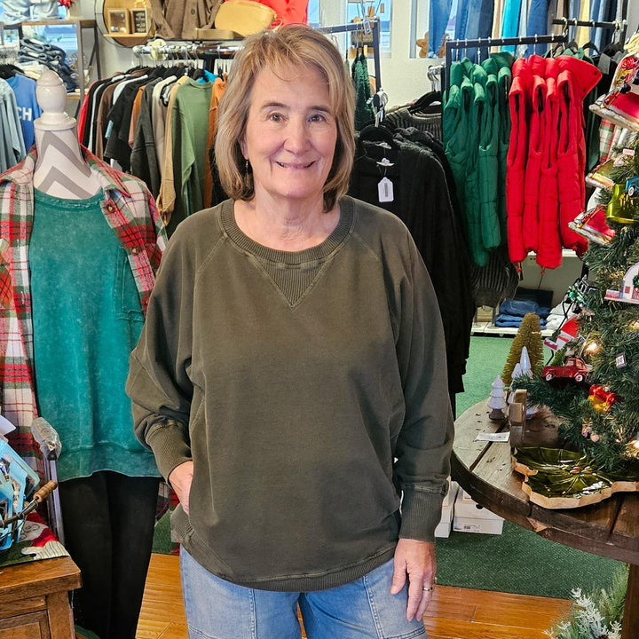 French Terry Pullover with Pockets