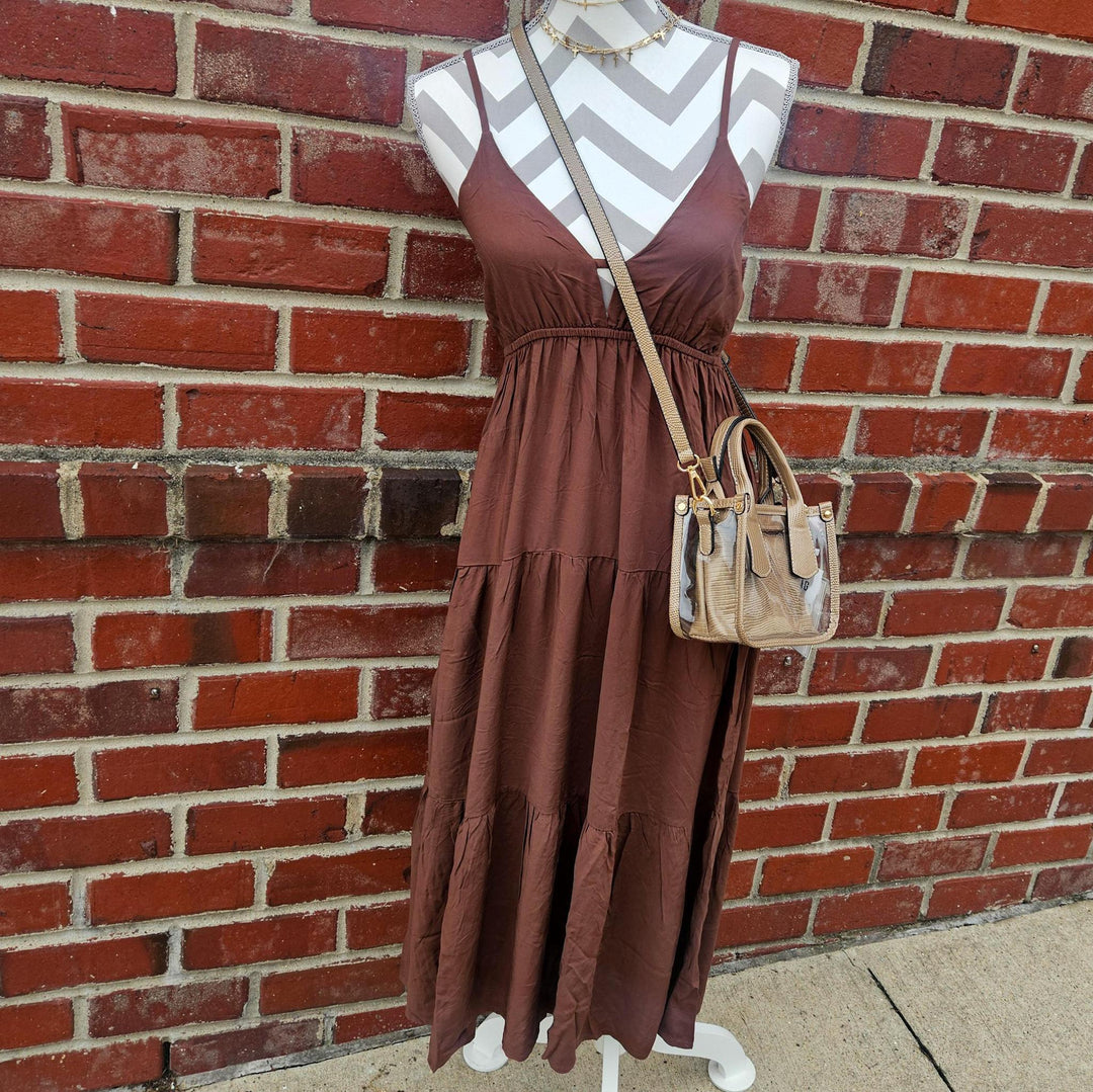 Sweetheart Neckline Tiered Cami Dress