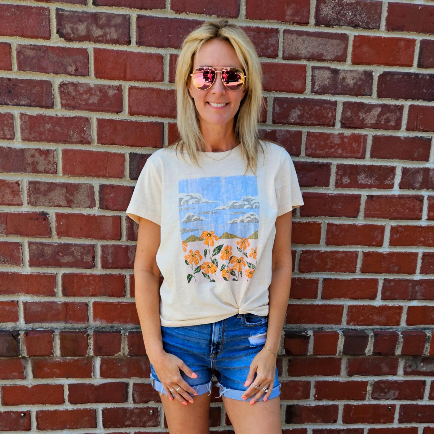 Scenic Print Top