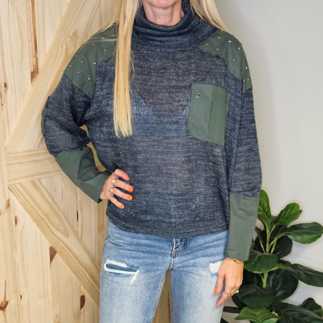 Knit Turtle Neck Sweater