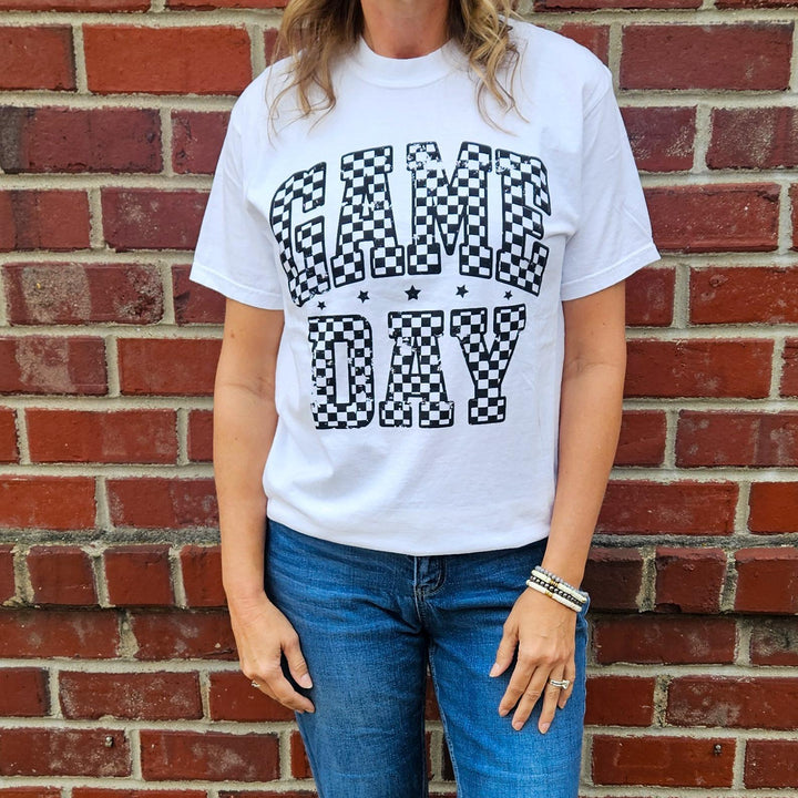 Game Day Checkered Tee