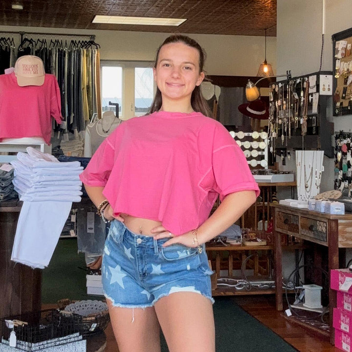 Oversized Crop Box Tee