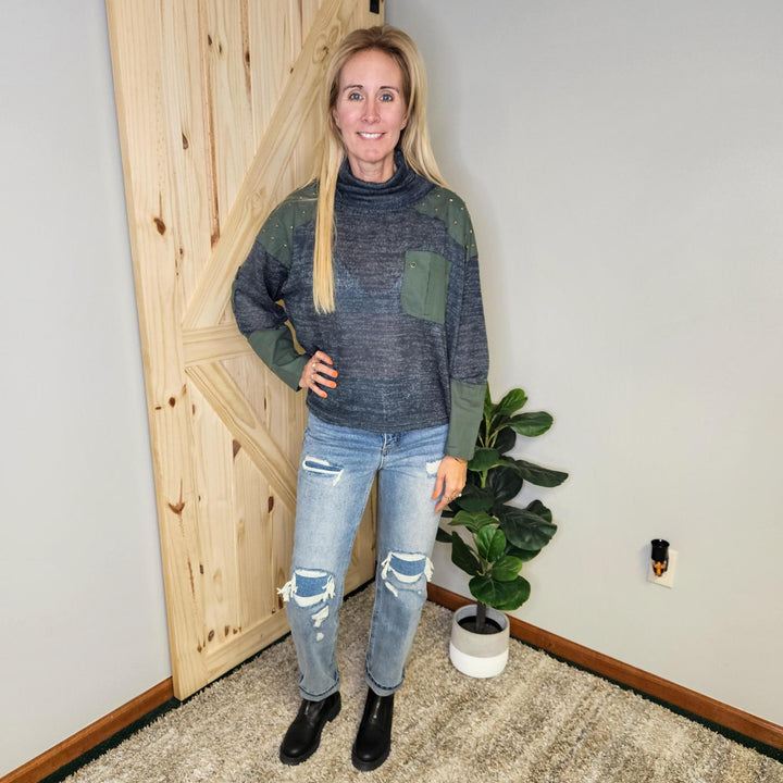 Knit Turtle Neck Sweater