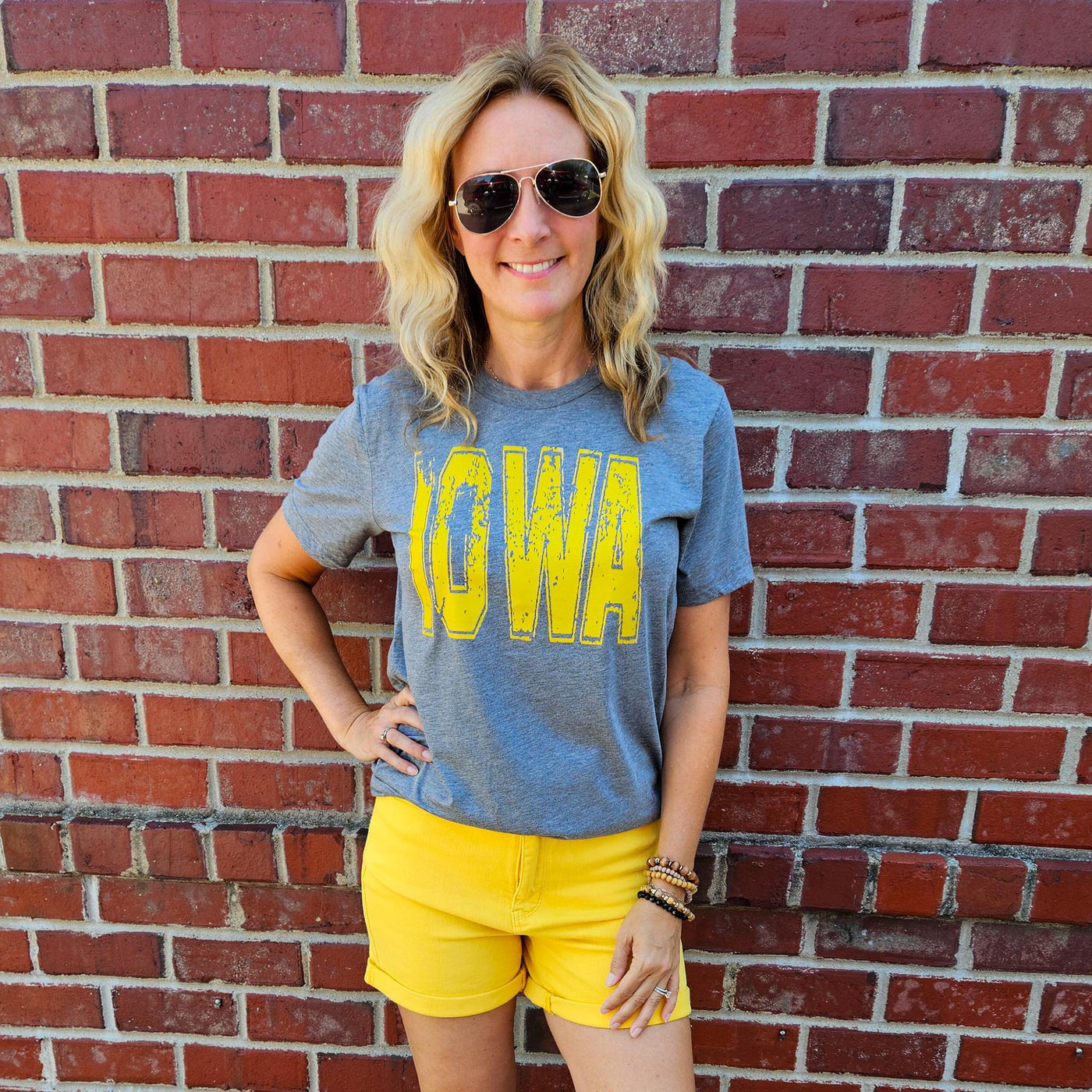 Tummy Control Yellow Shirts