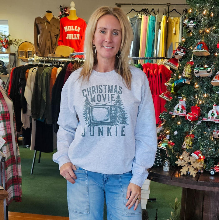 Christmas Movie Junkie Crewneck