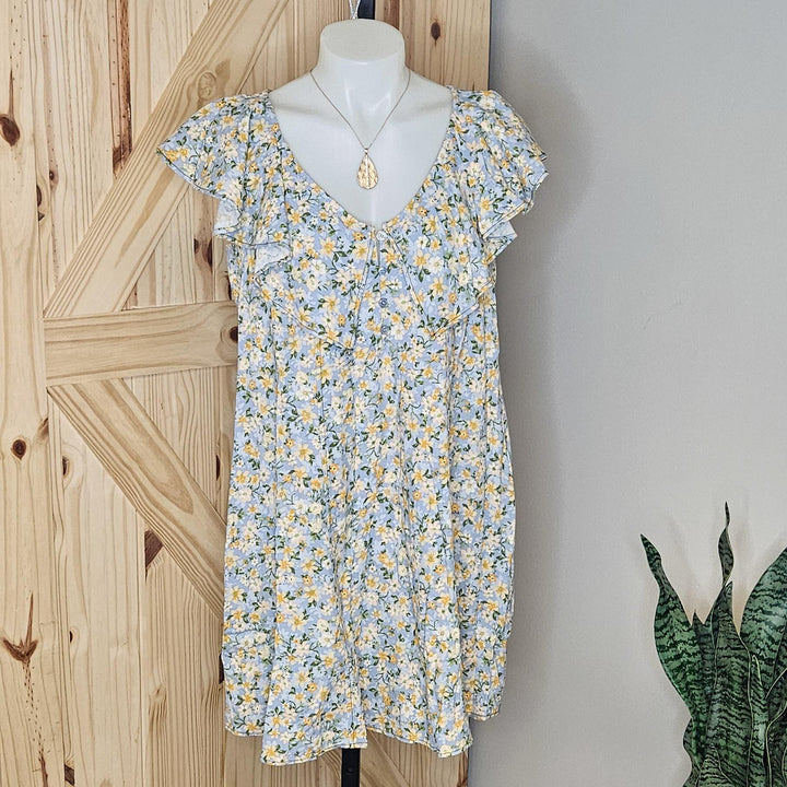 Floral Print A-Line Dress