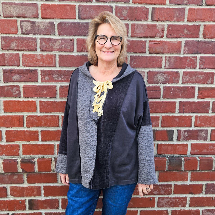Front Tie Hoodie