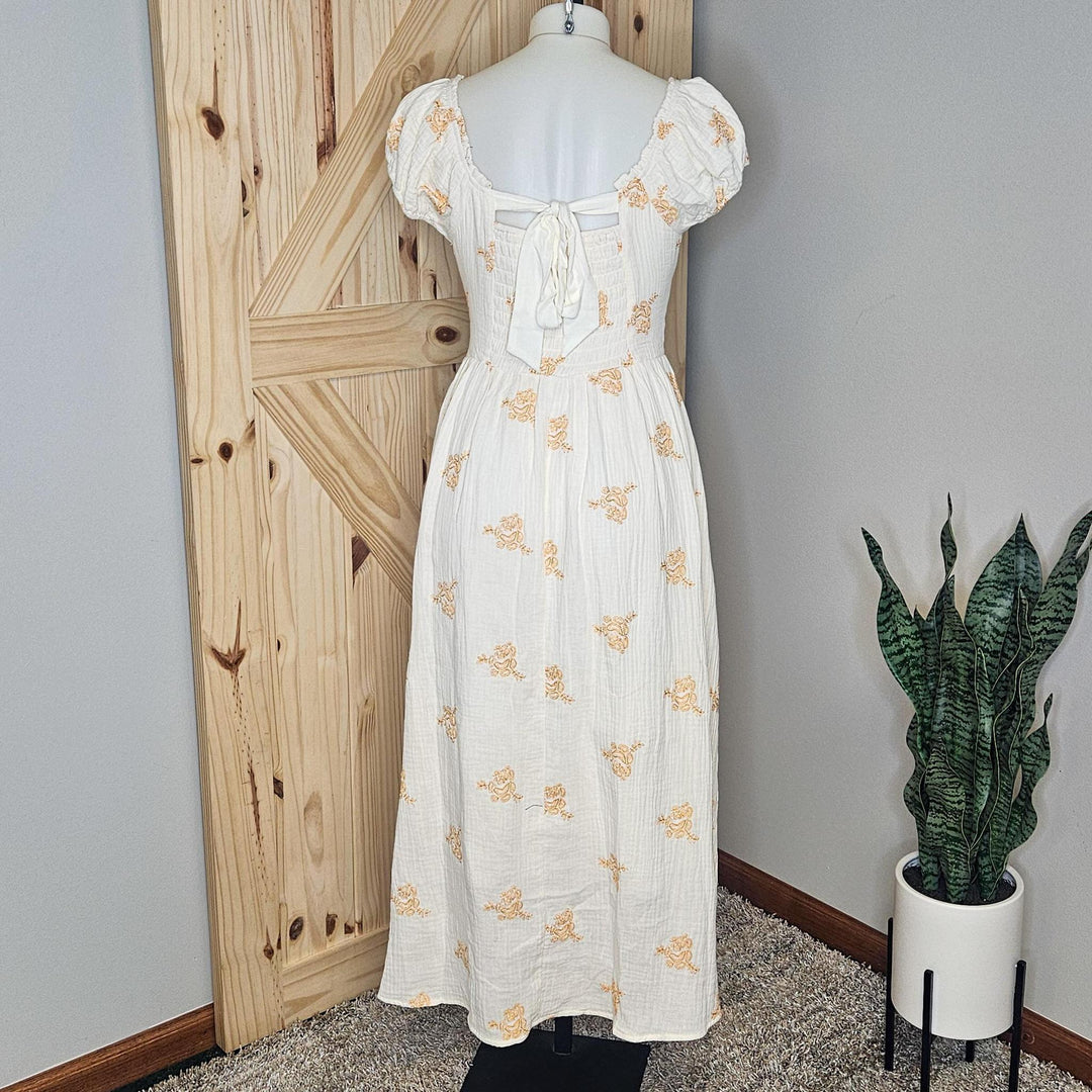 Embroidery Double Gauze Dress