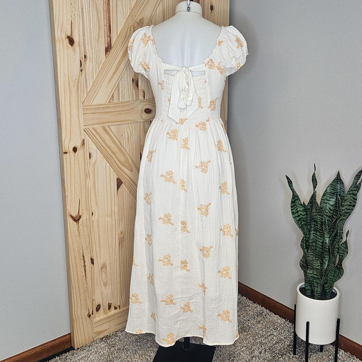 Embroidery Double Gauze Dress