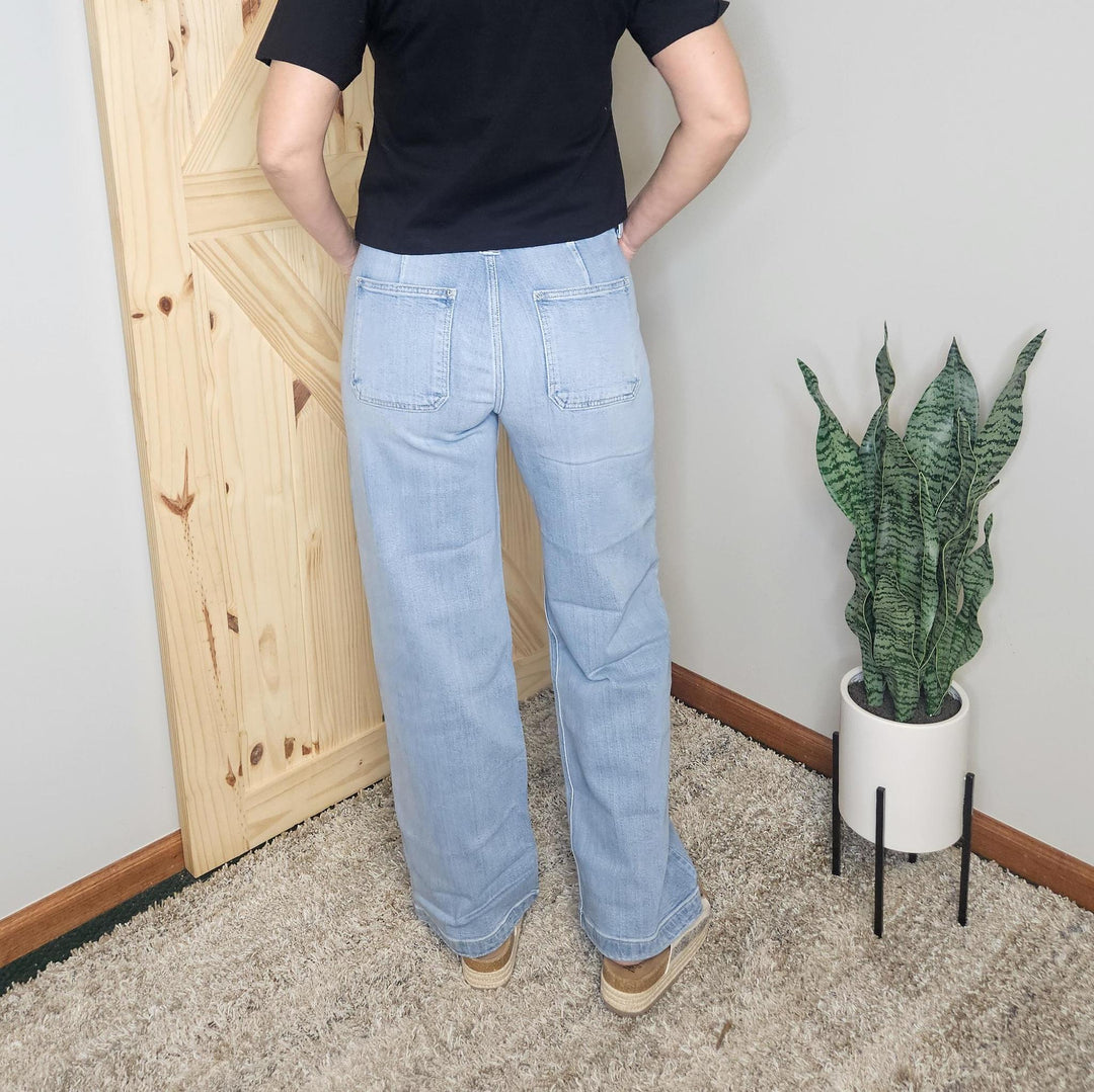 Kancan High Rise Wide Leg Jeans