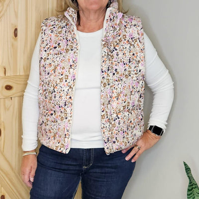 Multi Colored Floral Vest