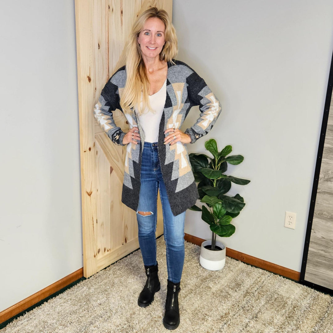Aztec Sweater Cardigan