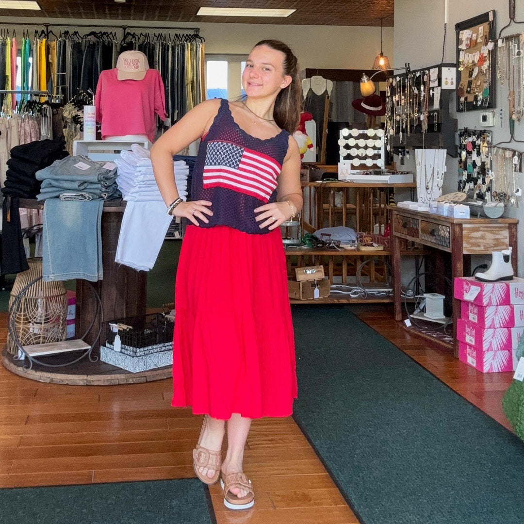 Sweetheart Neckline Tiered Cami Dress
