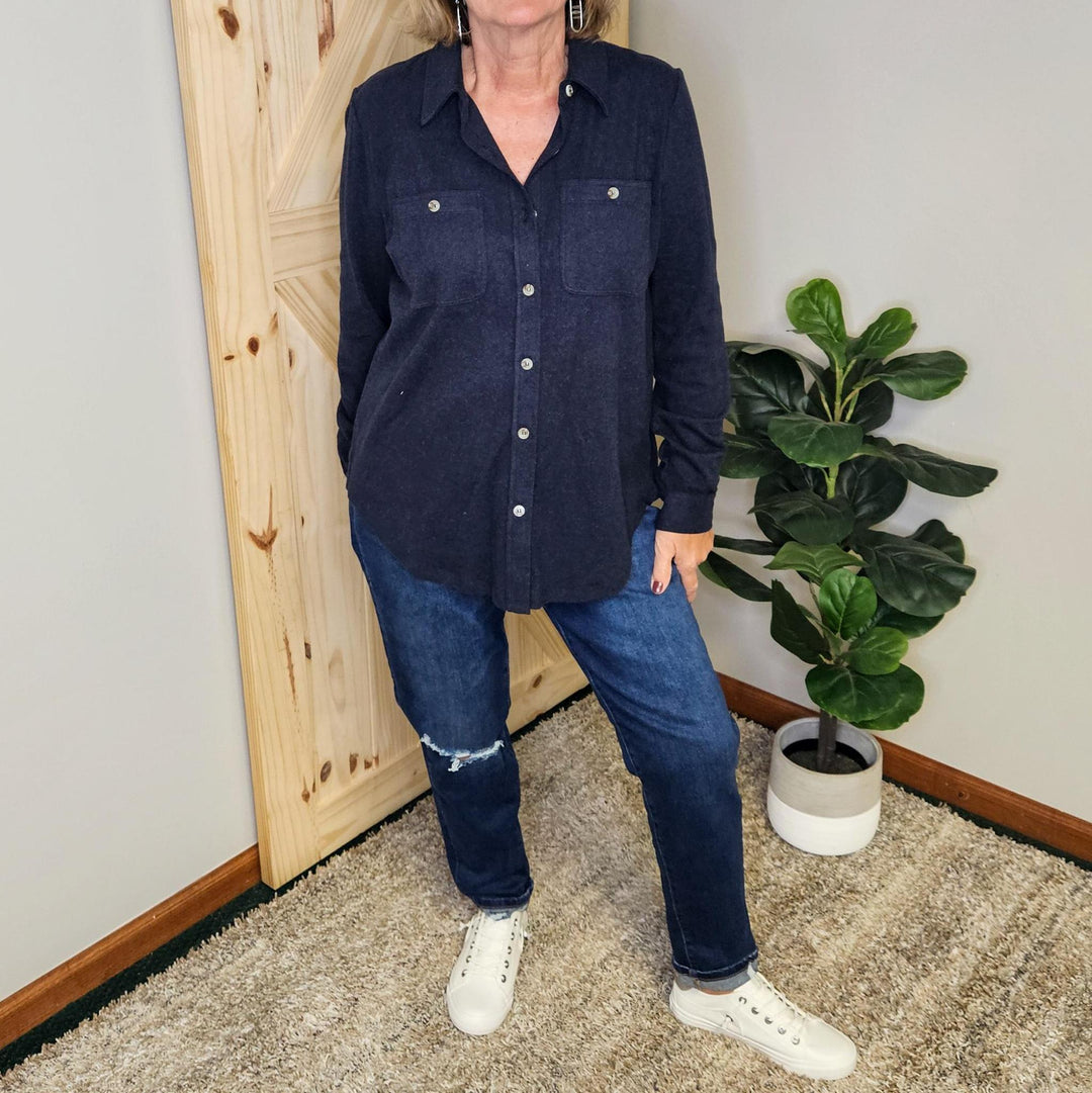 Double Pocket Button Down Shirt