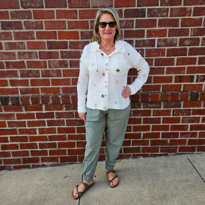 Elastic Joggers w/ Pockets