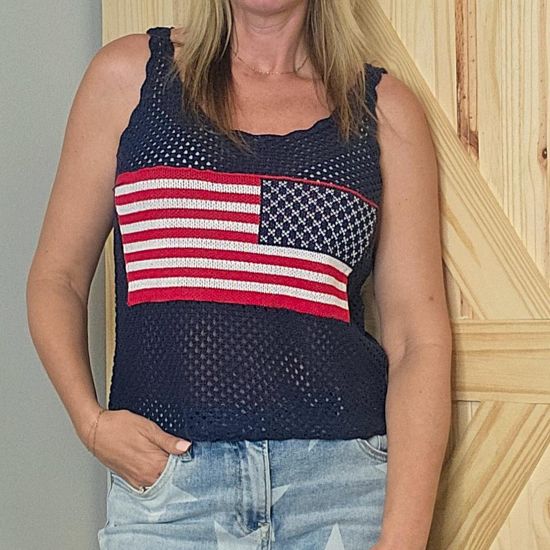 Crochet Flag Tank