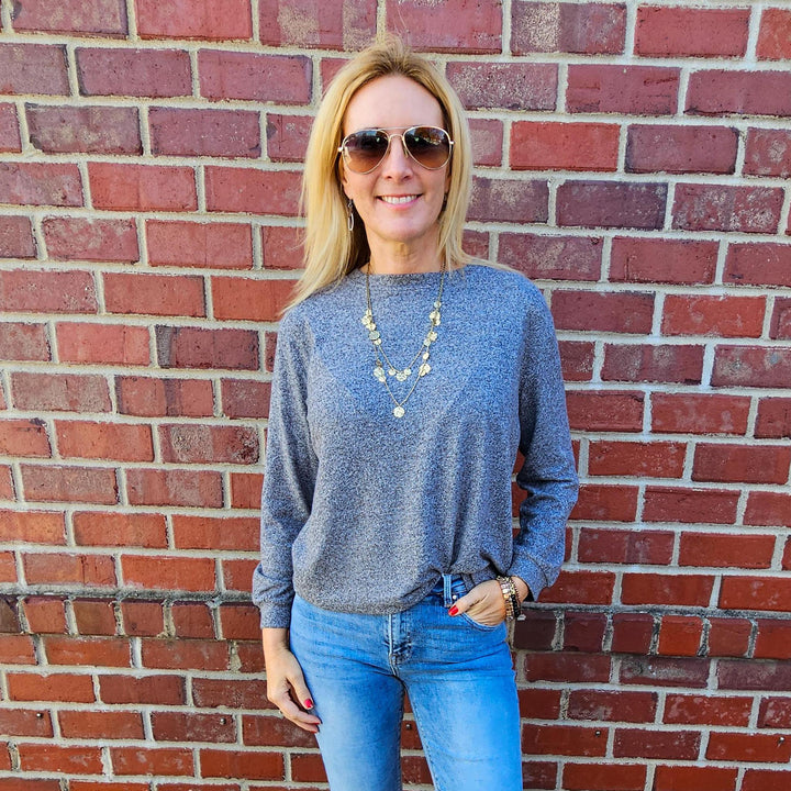 Hacci Round Neck Long Sleeve Tee