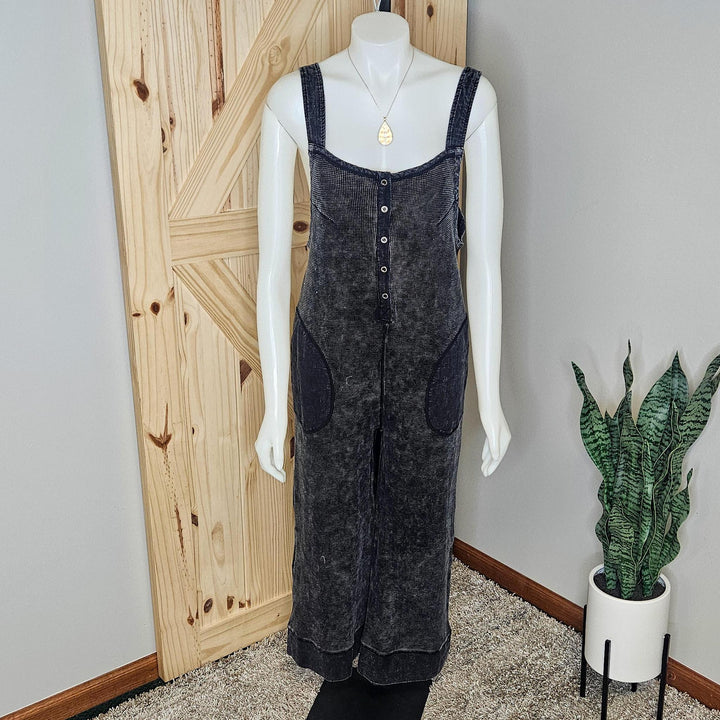 Dark Washed Thermal Jumpsuit