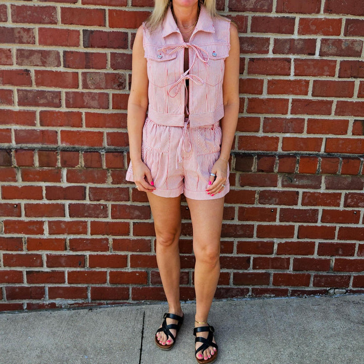 Railroad Pinstripe Denim Set