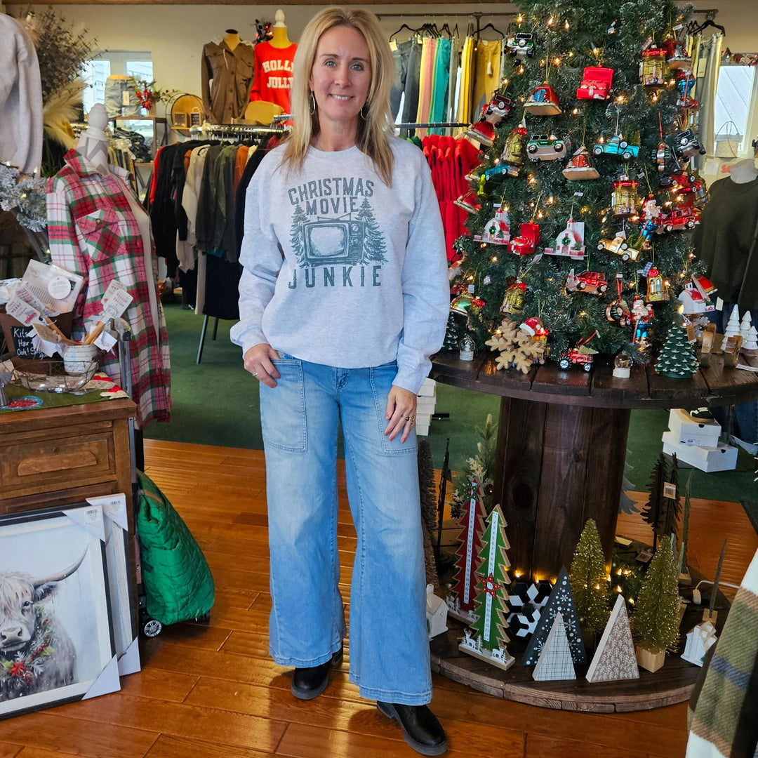 Christmas Movie Junkie Crewneck