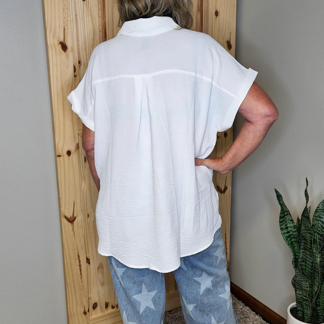 Woven Airflow Button Down