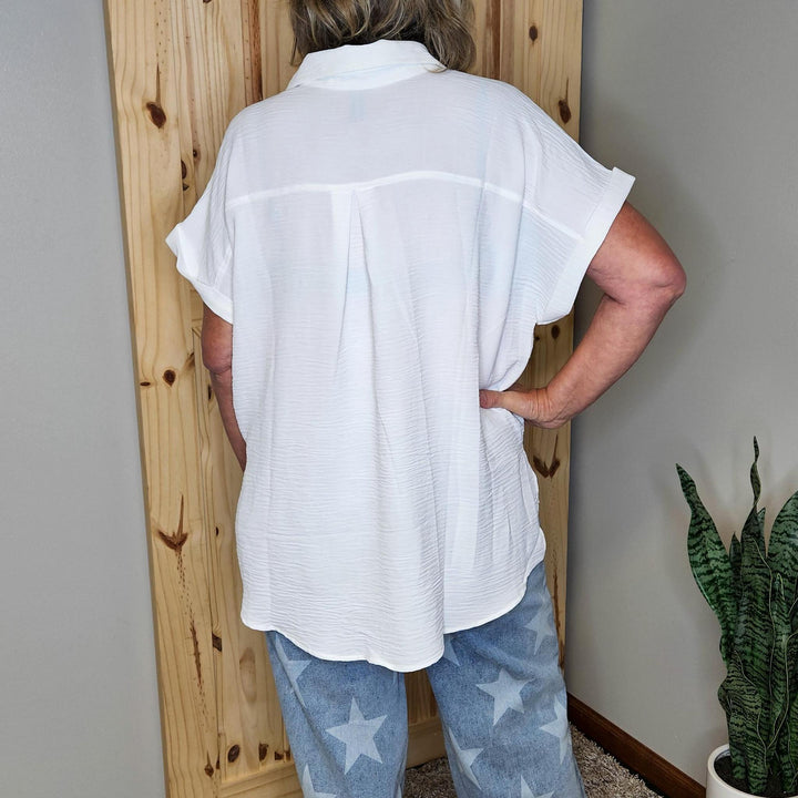 Woven Airflow Button Down