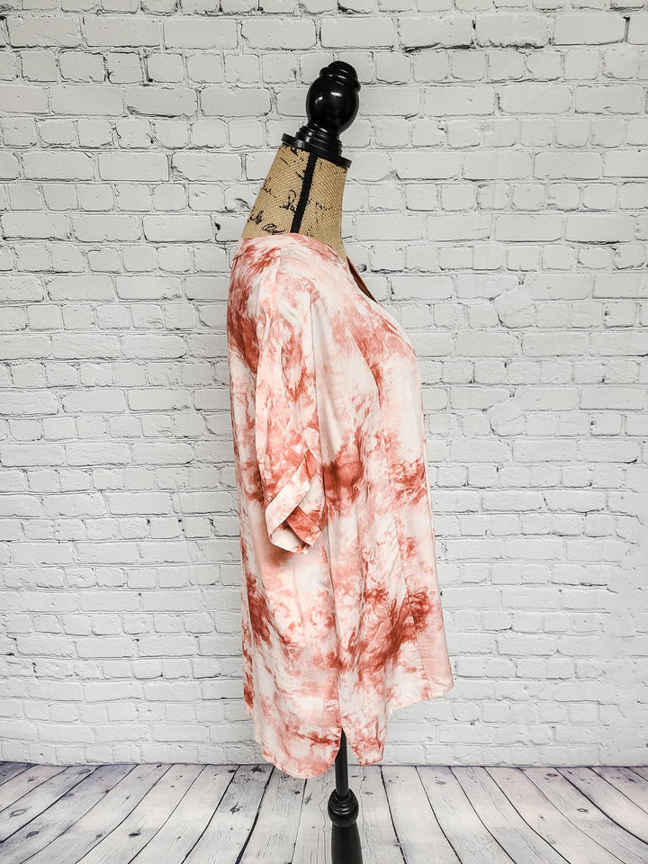 Short Sleeve Tie-Dye Top