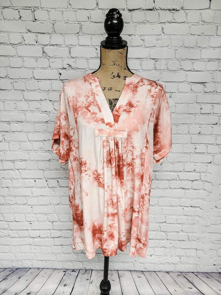 Short Sleeve Tie-Dye Top