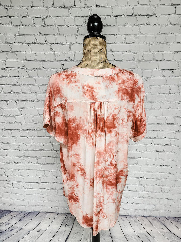 Short Sleeve Tie-Dye Top