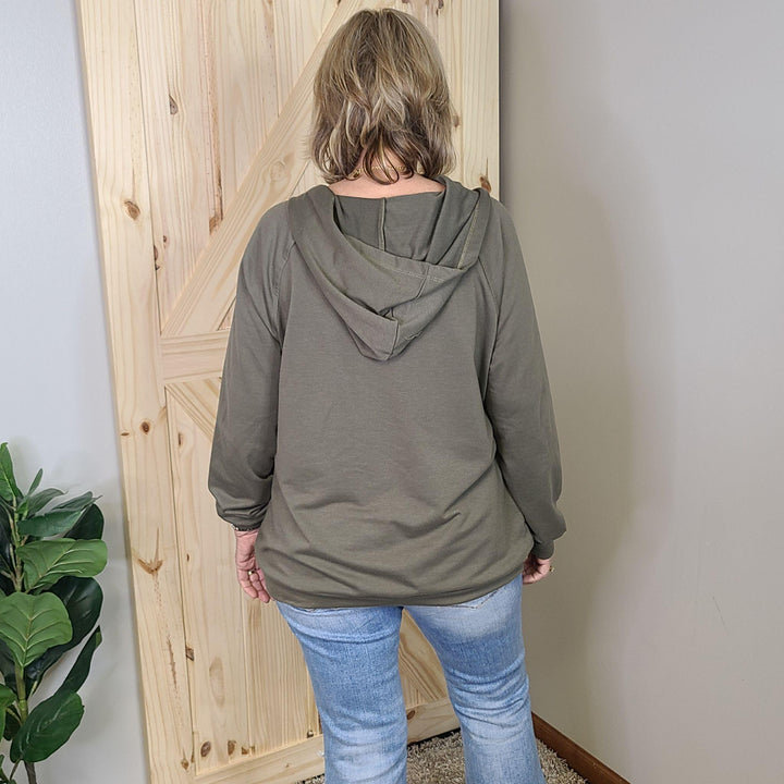 Buttoned Hoodie