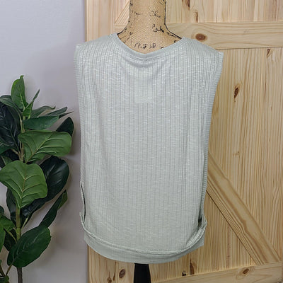 Overlapping Side Seam Tank Top