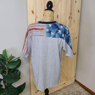 Short Sleeve Flag Top