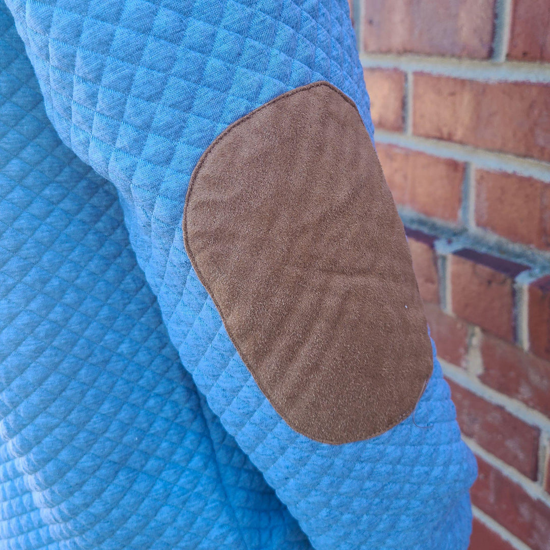 Quilted Snap Button Pullover Top