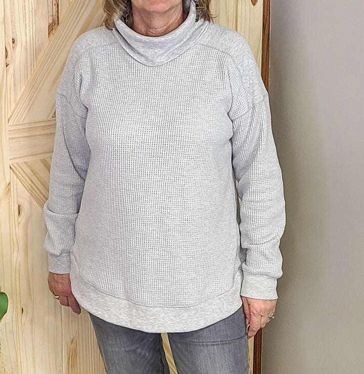 Mixed Thermal Knit Top